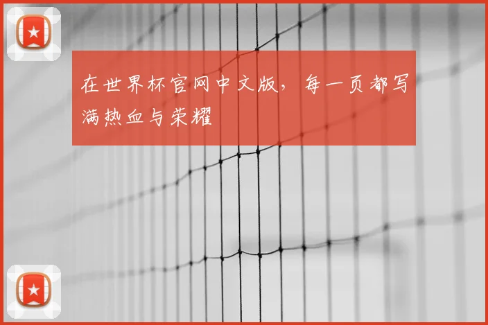 在世界杯官网中文版，每一页都写满热血与荣耀